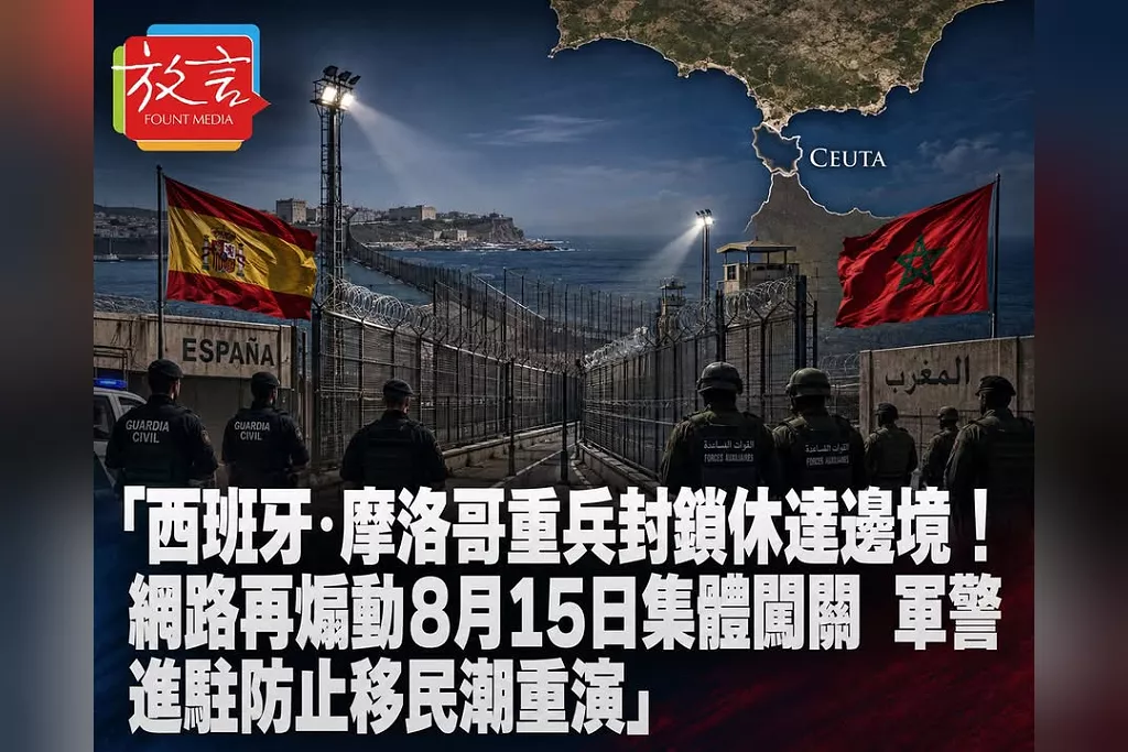 西班牙、摩洛哥重兵封鎖休達邊境！網路再煽動8月15日集體闖關　軍警進駐防止移民潮重演