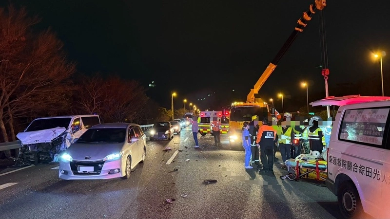 國3台中段連環車禍1死2傷　警初判駕駛恍神釀禍