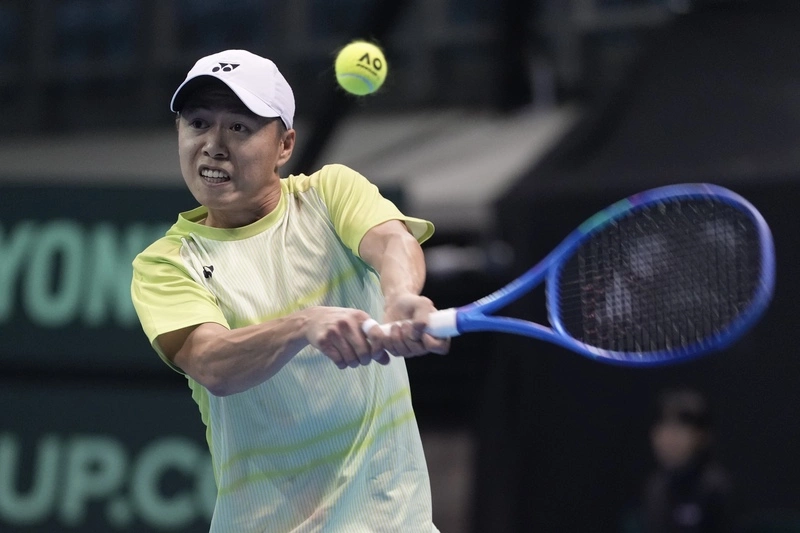 吳東霖先馳得點台灣戰平黎巴嫩台維斯盃首日賽況