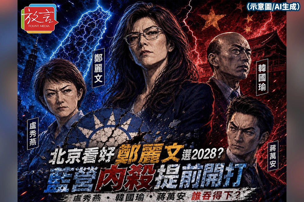 北京看好鄭麗文選2028！《華爾街日報》一篇報導　提前炸開藍營內殺