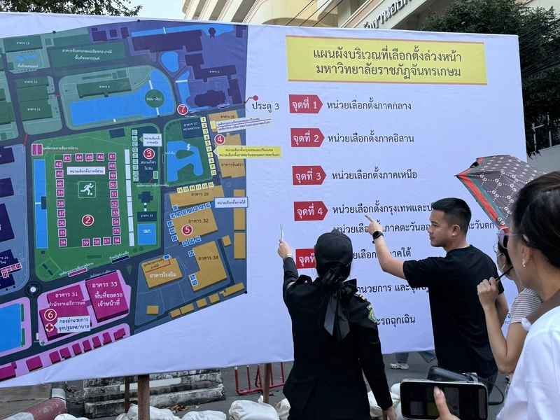 泰國大選提前投票日　逾200萬選民烈日投票