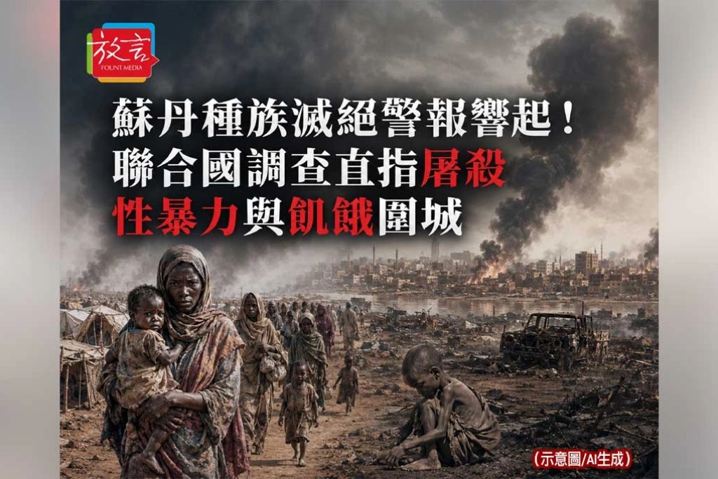 《放. 新聞／世界要聞／非洲》蘇丹種族滅絕警報響起！聯合國調查直指RSF屠殺、性暴力與飢餓圍城