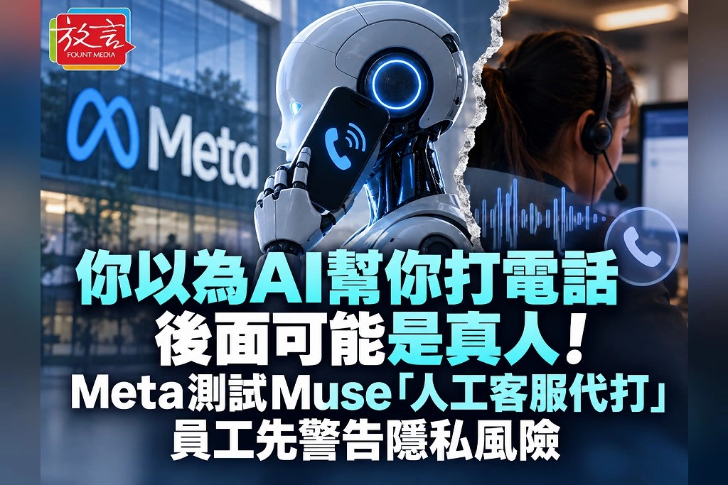 你以為AI幫你打電話，後面可能是真人！Meta測試Muse「人工客服代打」　員工先警告隱私風險