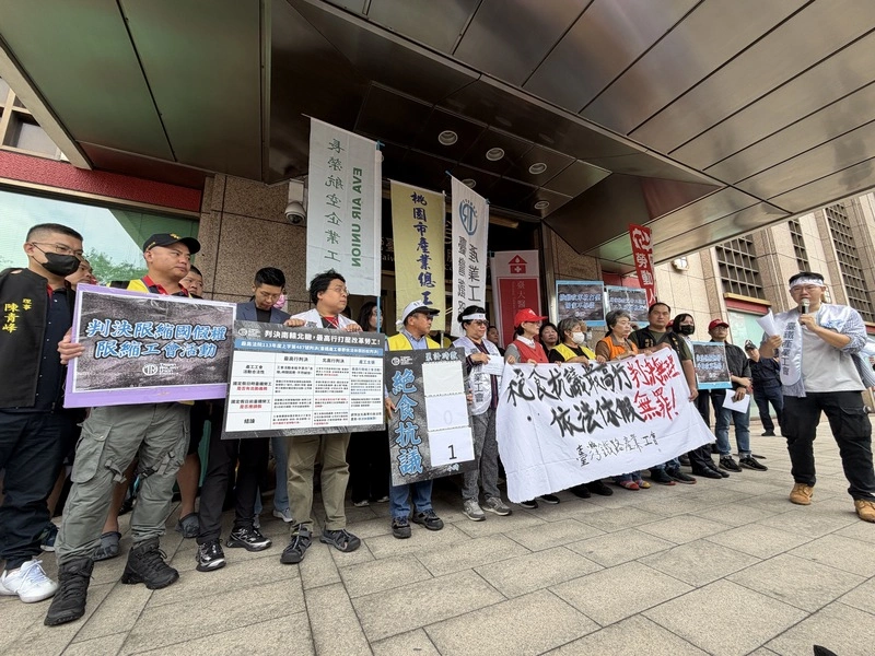台鐵產工為依法休假案展開絕食抗議