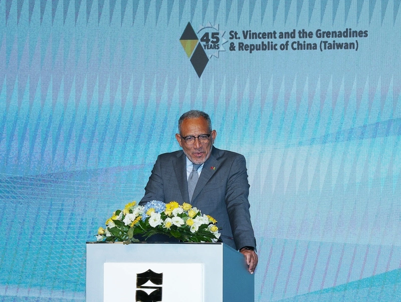 慶祝建交45年　佛萊代：聖文森支持台灣始終如一