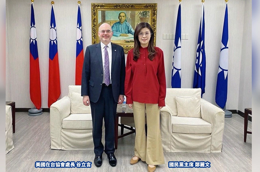 明再開朝野協商軍購案、今谷立言會見鄭麗文談：兩岸分歧應以和平方式解決
