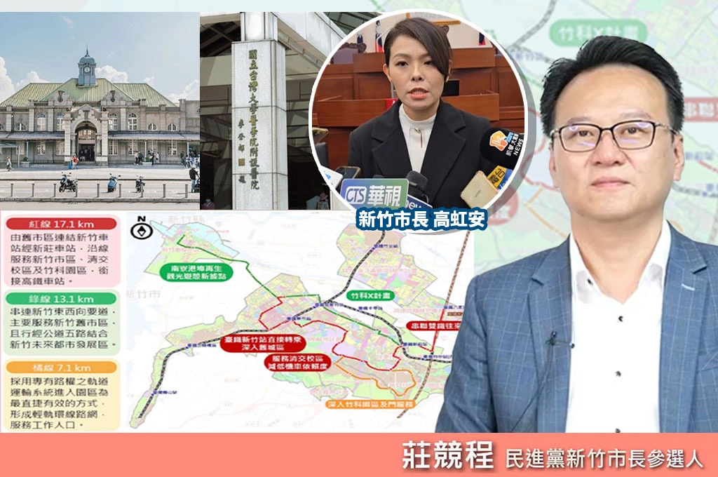 莊競程轟新竹停滯！大車站、輕軌、台大南院全卡住