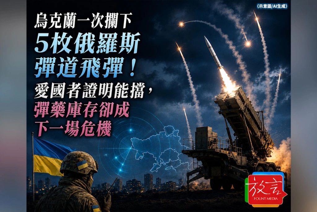 《放. 新聞／世界要聞》烏克蘭一次攔下5枚俄羅斯彈道飛彈！愛國者證明能擋，彈藥庫存卻成下一場危機