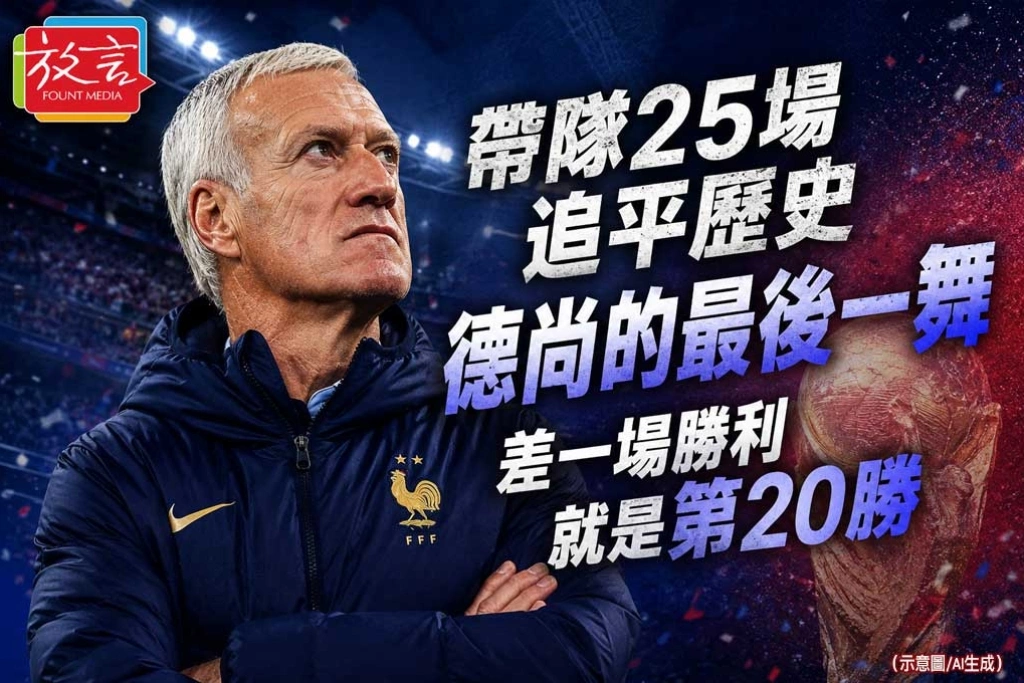 《放．新聞／世足賽》帶隊25場追平歷史 德尚的最後一舞 差一場勝利就是第20勝