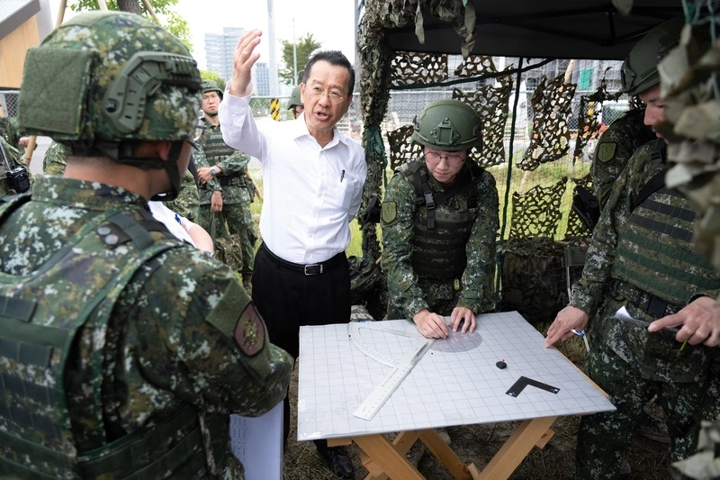 顧立雄視導大台北漢光演習　期許將經驗轉化國安戰力