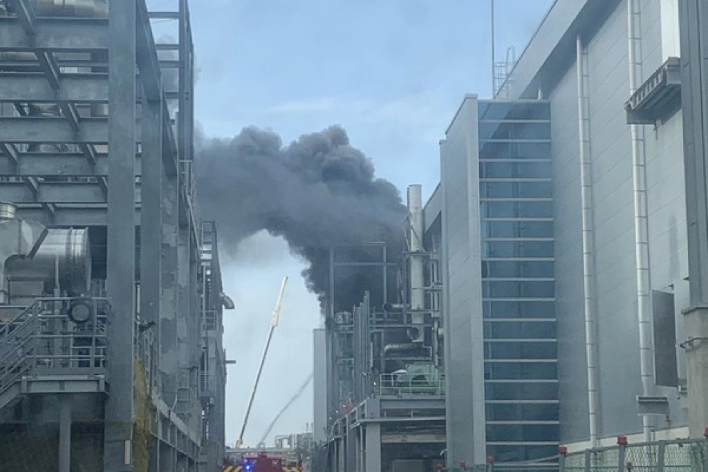 台南產業園區某公司廠房火警