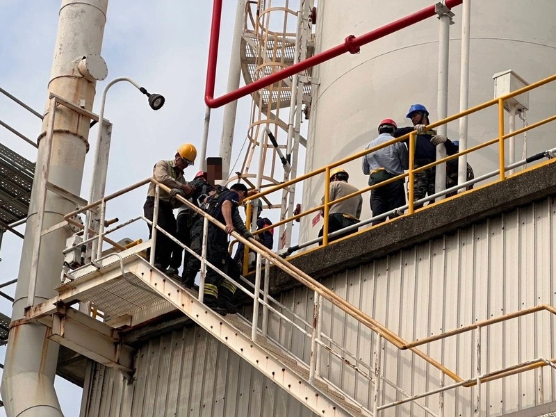 台塑林園廠工安意外　油漆工疑面罩破洞缺氧暈眩