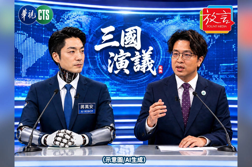 華視要求邀蔣萬安才能找沈伯洋上《三國演議》　汪浩指4年前就被拒！酸：不然找AI機器人蔣萬安同台？