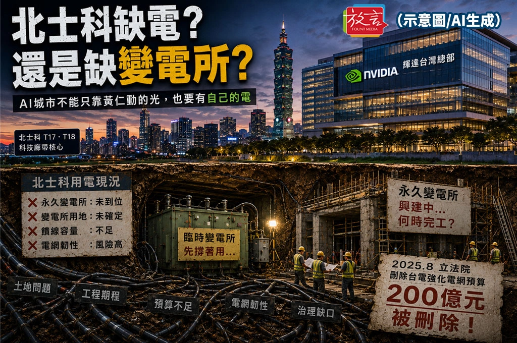 【脫穎而出】輝達來了 ! 北士科是缺電 , 還是缺變電所?