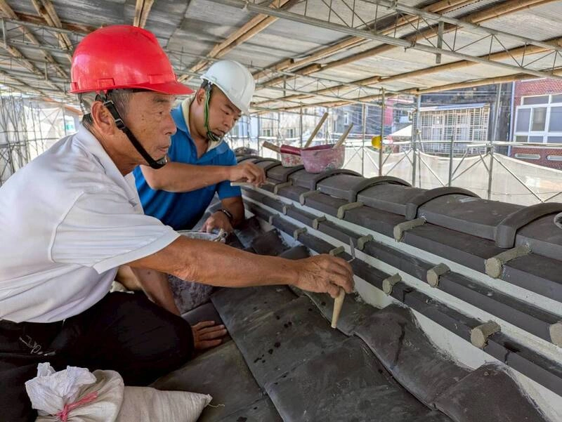 關西分駐所修復揭密　空心磚展現日治建築智慧