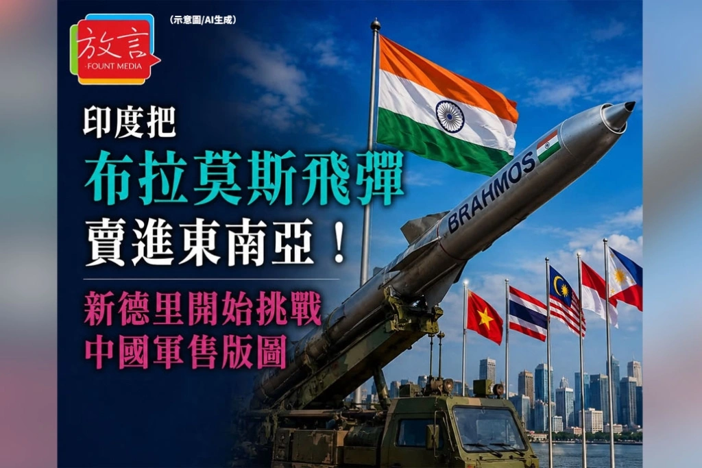 印度把布拉莫斯飛彈賣進東南亞！新德里開始挑戰中國軍售版圖