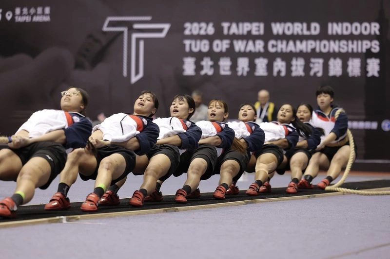 世界室內拔河錦標賽　女子540公斤台灣摘金