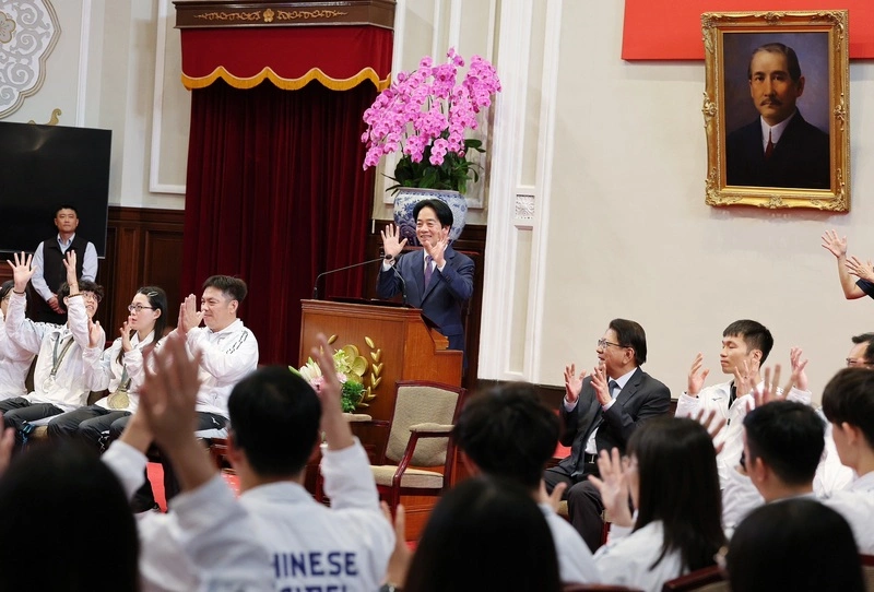 賴總統接見東京聽奧台灣代表團（1）