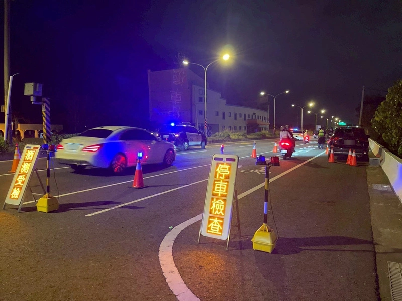 台南警方加強酒駕取締勤務