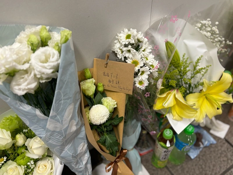 北車M7出口設置隨機傷人事件悼念區（2）