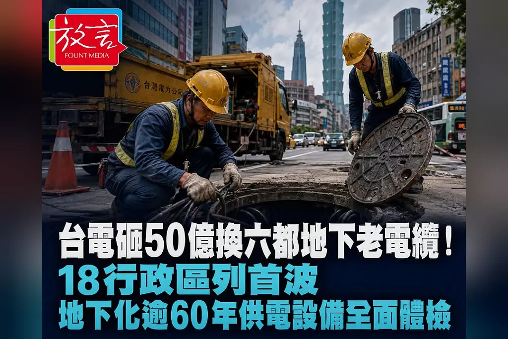 台電砸50億換六都地下老電纜！18行政區列首波　地下化逾60年供電設備全面體檢