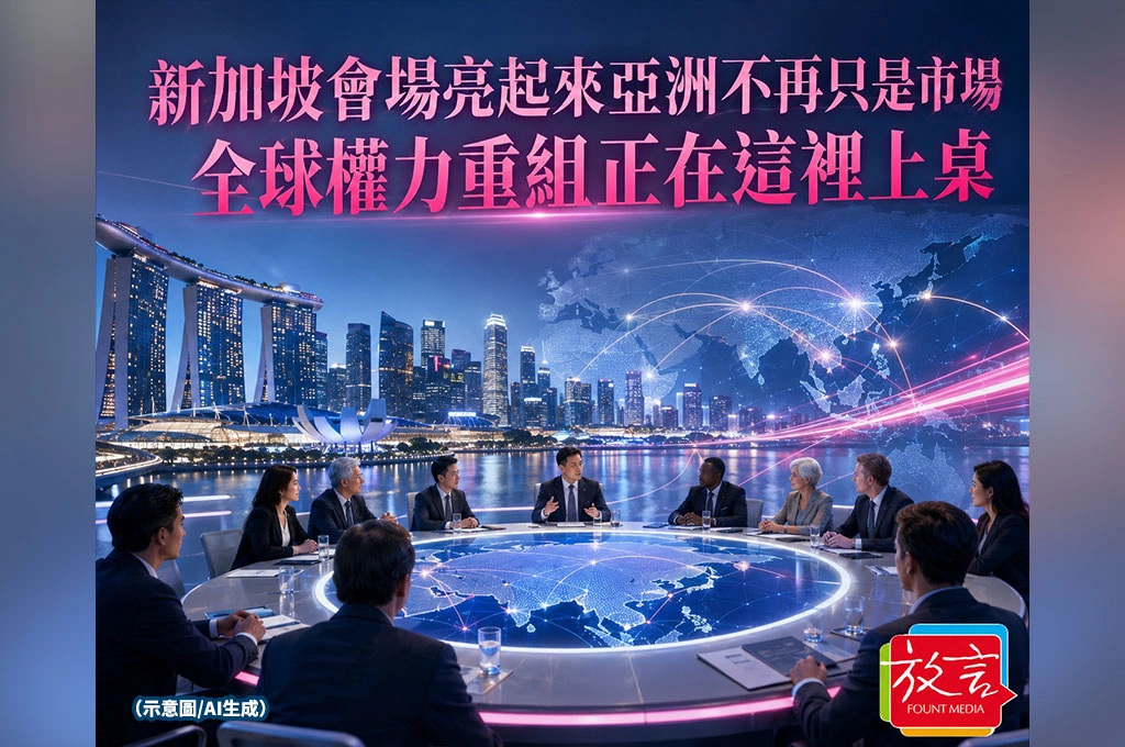 《放. 新聞／世界要聞／亞洲新秩序》新加坡會場亮起來，亞洲不再只是市場：全球權力重組正在這裡上桌