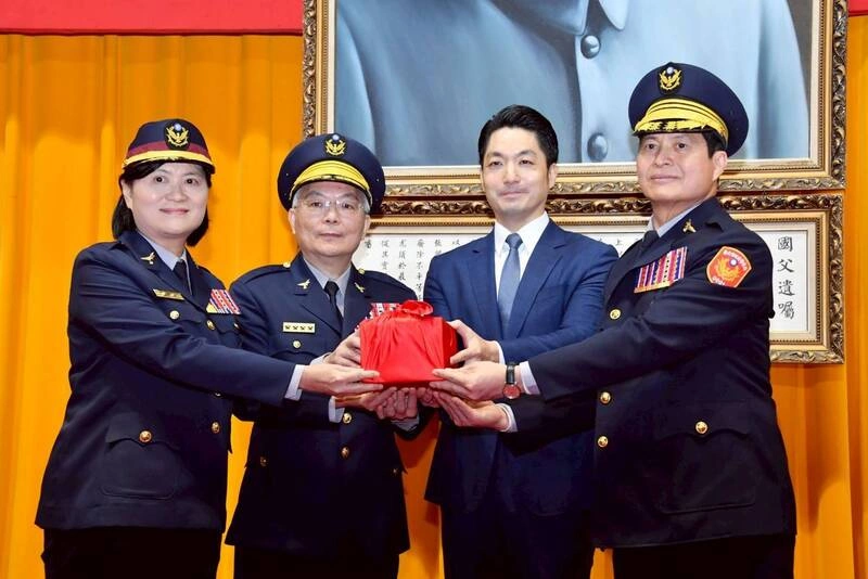 林炎田就任北市警局長　蔣萬安期許打造安全之都