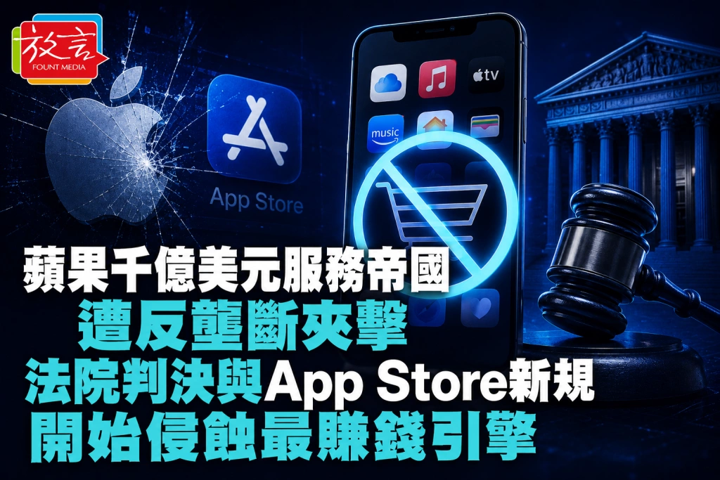 蘋果千億美元服務帝國遭反壟斷夾擊！法院判決與App Store新規開始侵蝕最賺錢引擎