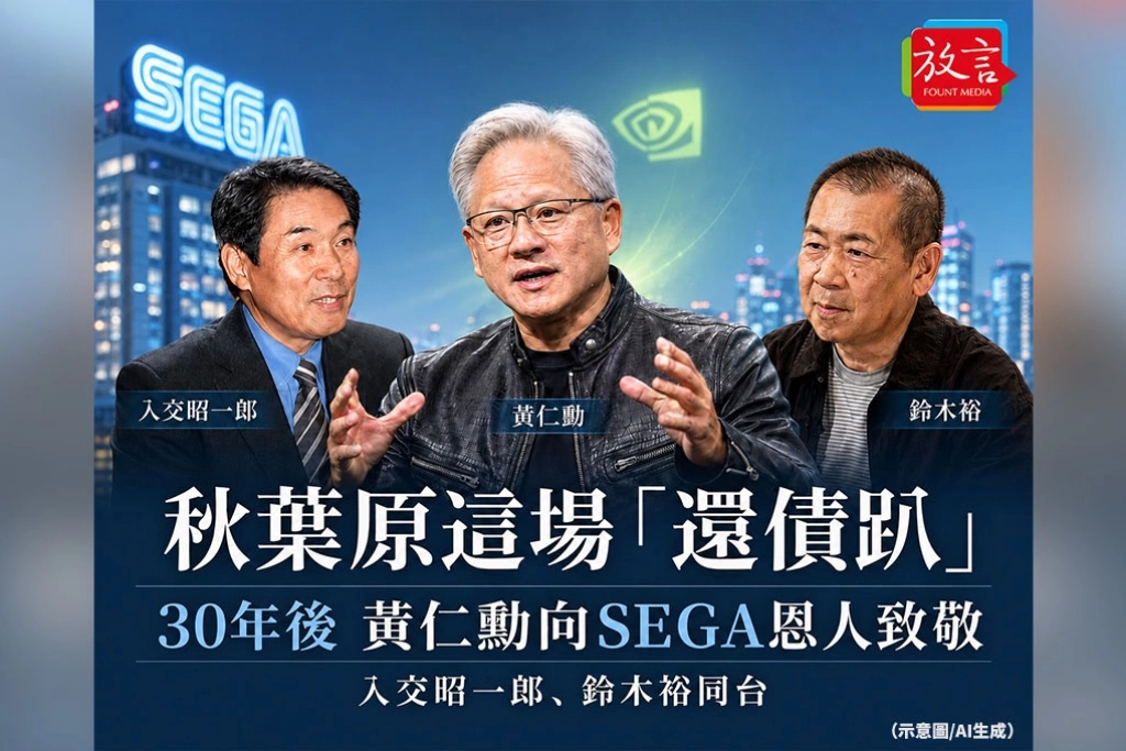 《放. 新聞/內幕故事》那通最難打的求救電話！SEGA五百萬美元救活輝達　黃仁勳15日晚間到秋葉原向恩人致敬