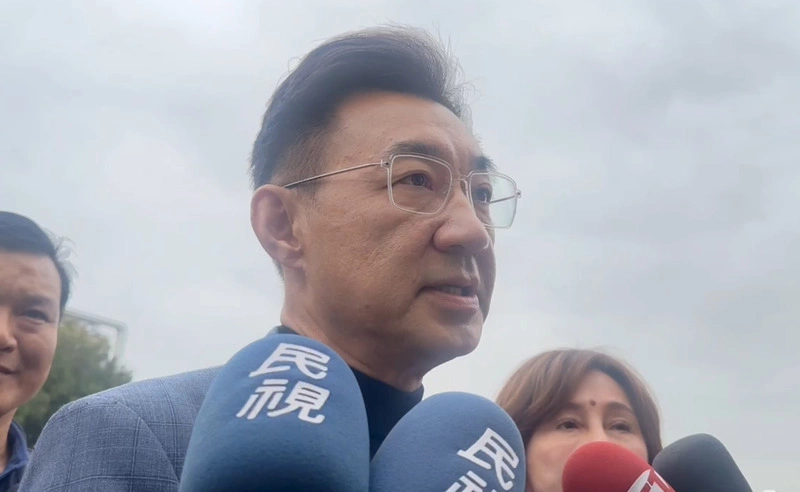 江啟臣接受媒體聯訪