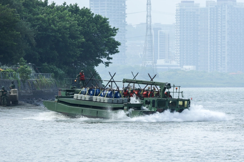 漢光演習　淡水河道阻絕設置防共軍溯河直取首都