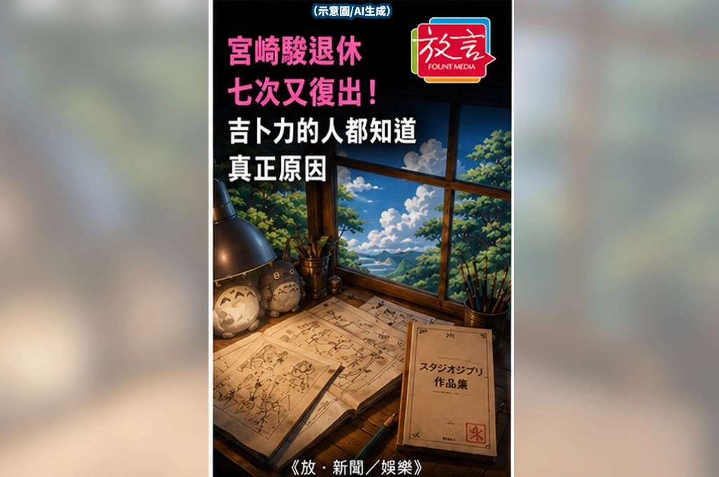 宮崎駿退休七次又復出！吉卜力的人都知道真正原因