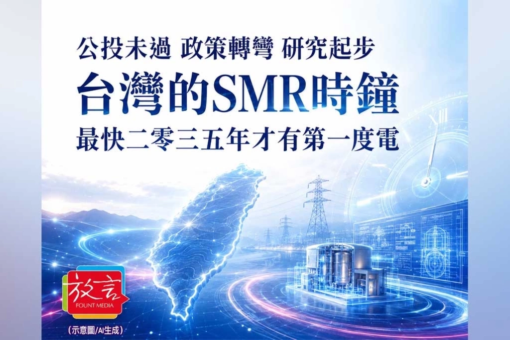 《放．專題》公投未過、政策轉彎、研究起步：台灣的SMR時鐘，最快2035年才有第一度電