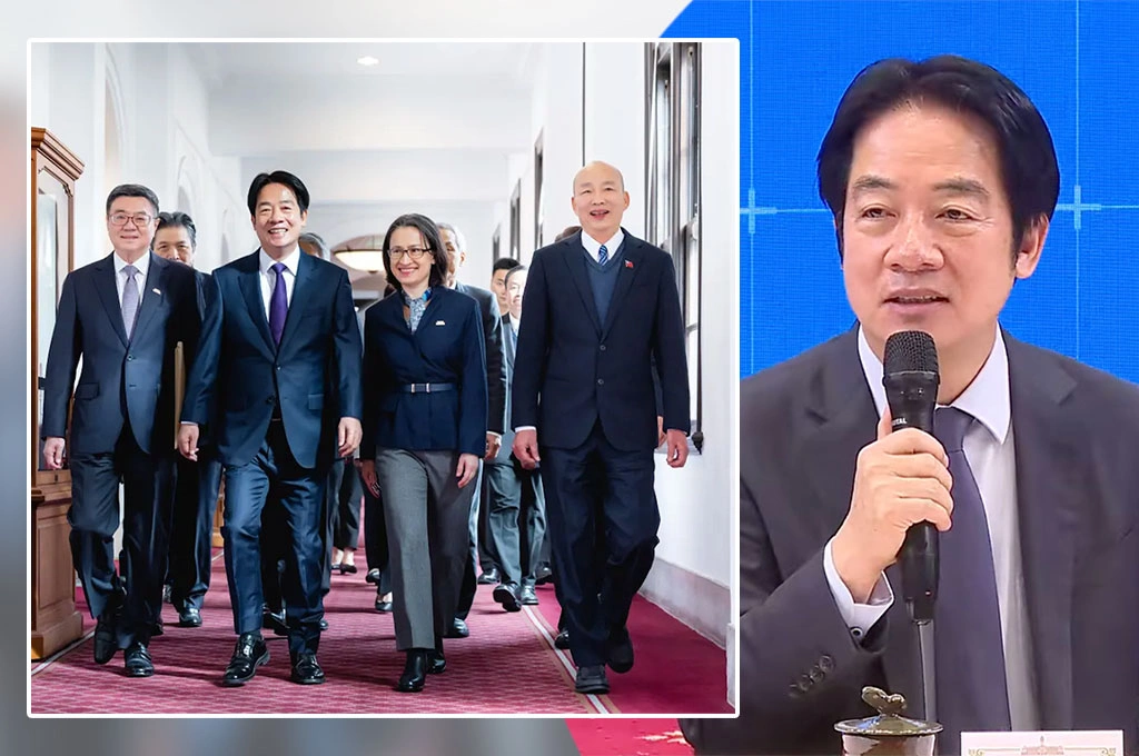 新春五院茶敘聊啥？賴清德笑回「自然發展」！引韓國瑜「化」字：盼化誤解為理解、化分歧為團結、化干戈為玉帛