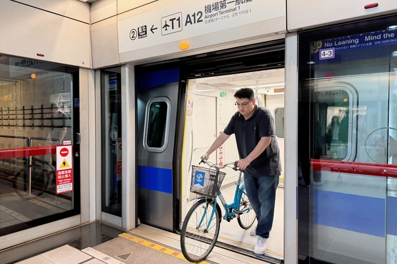 機場3站解鎖　機捷10日起全線開放自行車進站