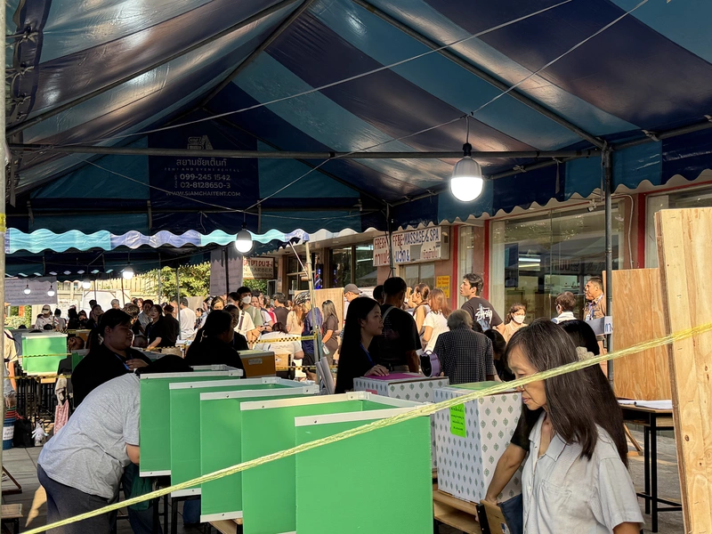 泰國大選登場　投票所人潮湧現選民期待改變