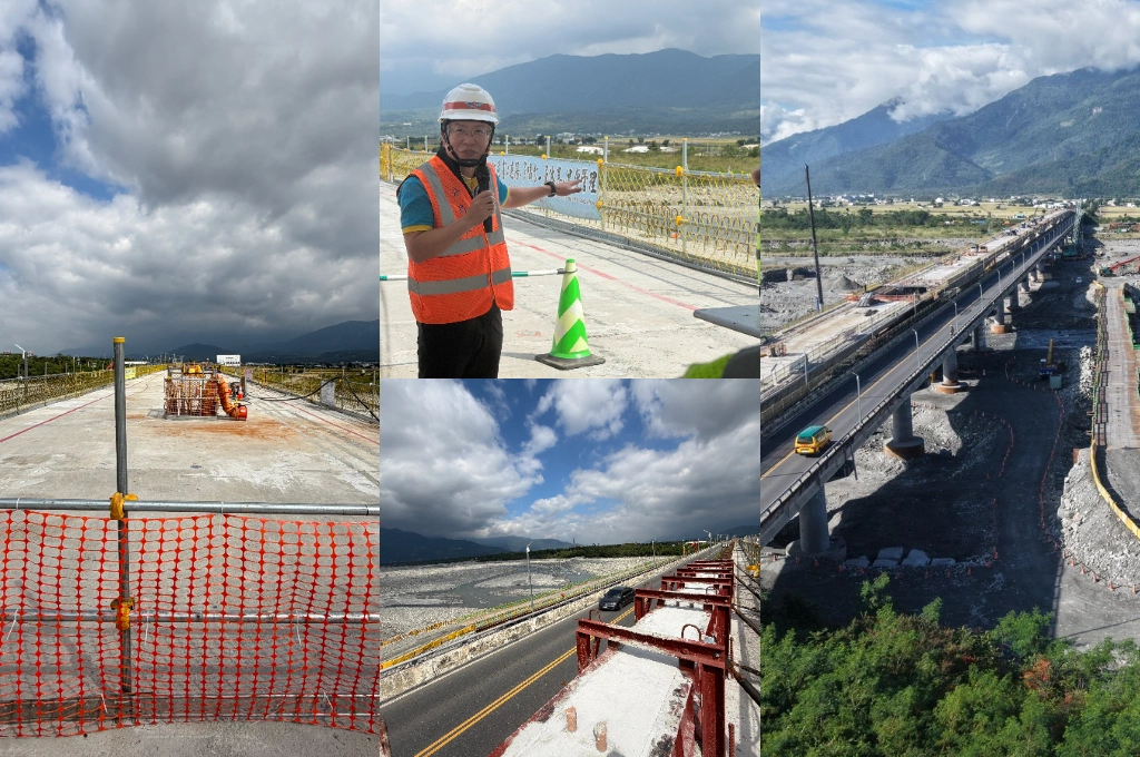 台9線「池上大橋」明年北上線將通車！工期歷7颱風襲來不受影響全靠「這特殊工法」...人本為重自行車、行人也能上